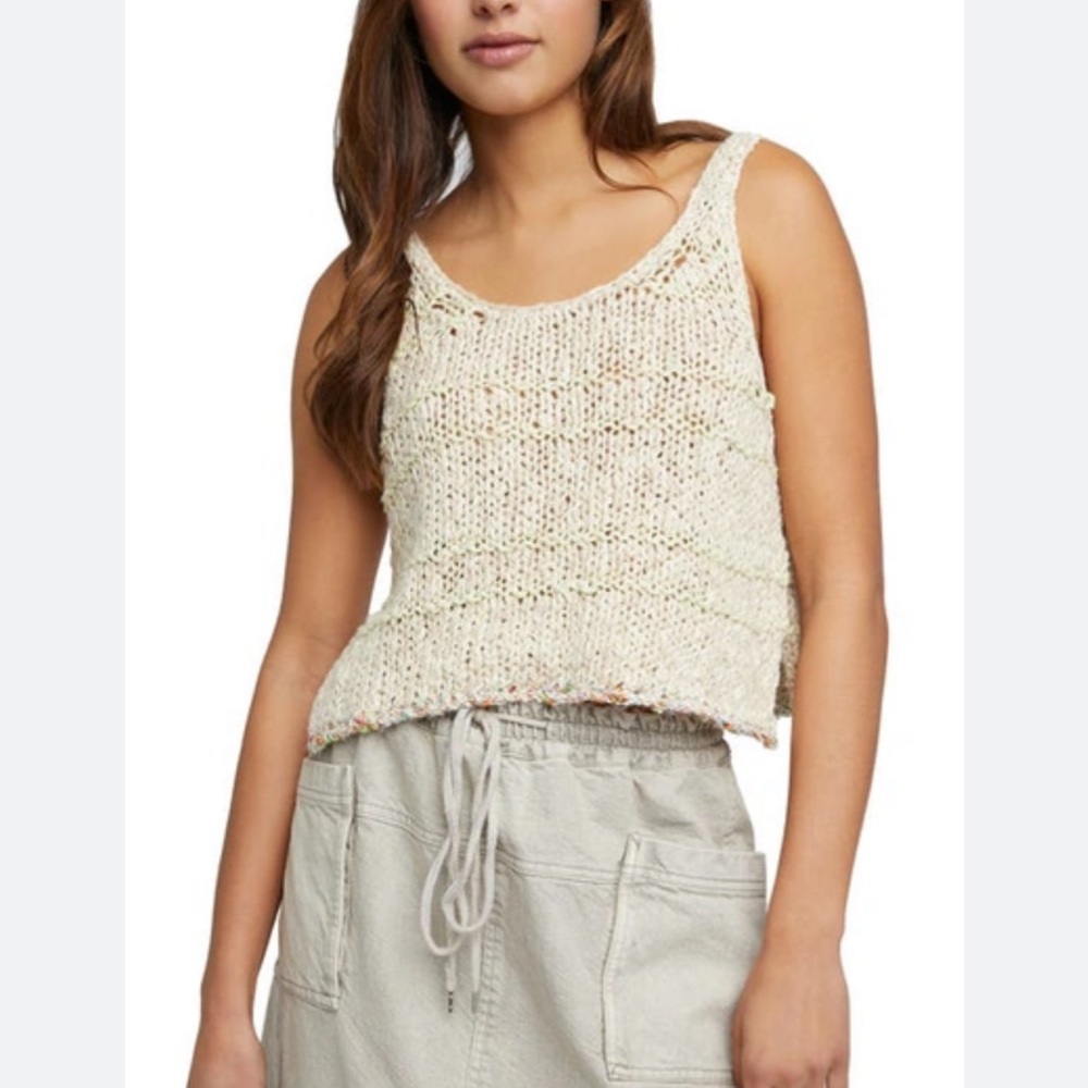BNWT!! Free people nomad sweater tank in sand castle